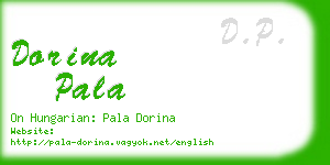 dorina pala business card